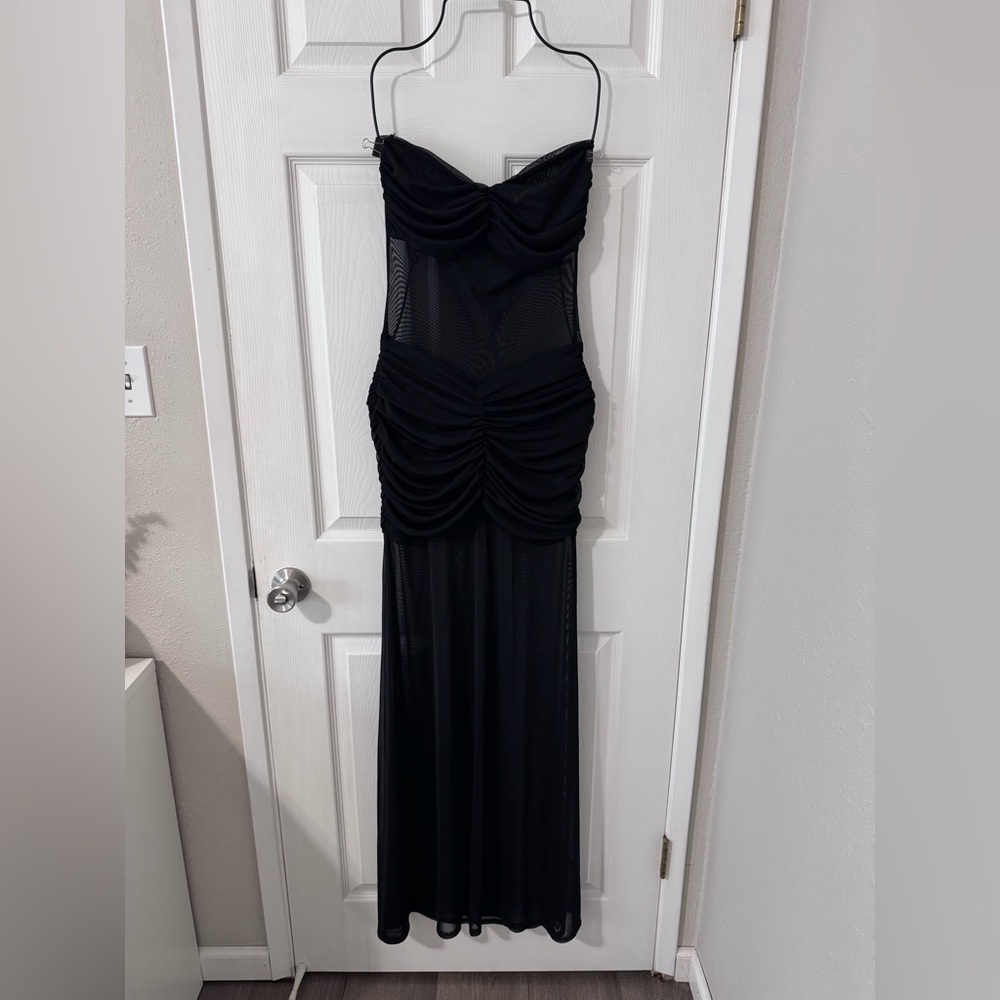 Windsor Sheer Mesh Maxi Dress - Picture 2 of 5